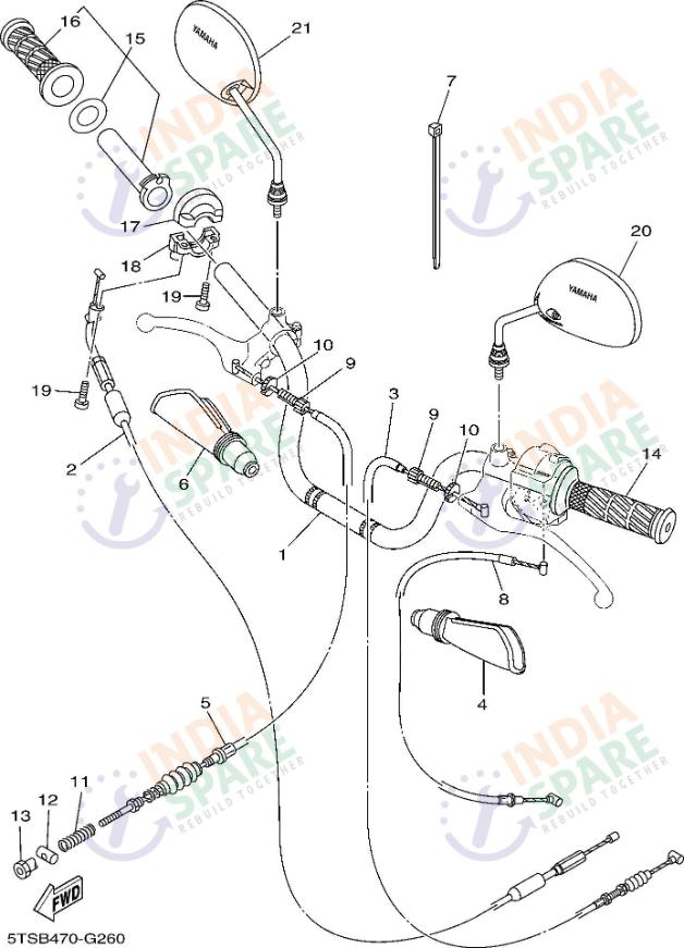 STEERING HANDLE CABLE